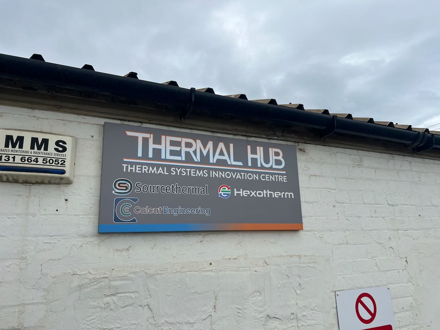 Thermal Hub sign outside the shared workshop